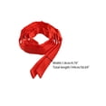 thumbnail image 2 of INSPIRE CHIC Women's Long Self Tied Bowtie Solid Color Adjustable Neck Elegant Bow Tie Red One Size, 2 of 5