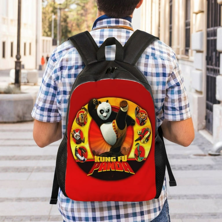 Kung Fu Panda Backpack Cartoon school Bag Travel Bag Portable Large Capacity Sports Backpacks Computer Bag For Boys Girls Teens