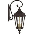 thumbnail image 2 of 9 inch 2 Light Bronze Outdoor Wall Lantern with Clear Glass Shade backed with Cast Aluminum material for patio, front porch, entryway and more, 2 of 6