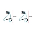 thumbnail image 1 of Bearachild Soporte de plástico para colgar en el cuello para teléfono inteligente, portátil, flexible, para dormitorio automotriz, soporte para Azul 2Conjunto, 1 of 6