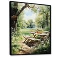 thumbnail image 2 of Designart "Food Picnics Calm Retreat V" Food & Beverage Floater Framed Wall Art Print, 2 of 7
