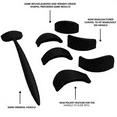 thumbnail image 2 of Herramienta para sellar sombras de ojos perezosas, polvo para cejas, sombra de ojos, sello perezoso, sello de silicona para sombras de ojos, tamaño compacto, material duradero, 2 of 5