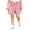 Pink, variant on Unisex Kids Solid Casual Shorts, Drawstring Elastic Waist Patch‑Label Roll‑Hem Summer Sports Shorts for Boys Girls 2‑12 Years Old