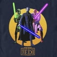 thumbnail image 2 of Men's Star Wars: Tales of the Jedi Lightsaber Jedis Graphic Tee Navy Blue 3X Large, 2 of 5