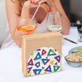 thumbnail image 3 of Yayeee Napkin Holder for Table Kitchen Paper Tissue Organization, Green Simple Triangles, 3 of 8