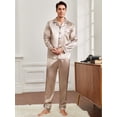 thumbnail image 3 of Men Piping Trim Patched Pocket Lounge Set, 3 of 5