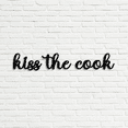 thumbnail image 4 of Craftnamesign Kiss The Cook Metal Wall Art, Dining Room Kitchen Decor, Kitchen Wall Art, 4 of 5