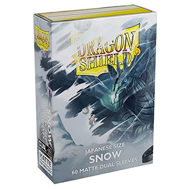 Dragon Shield Dual Matte Mini Japonés Snow White 60 ct Fundas para tarjetas paquete individual