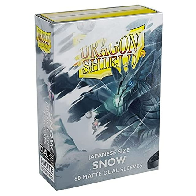 5 Packs Dragon Shield Dual Matte Mini Japanese Snow White 60 ct Card Sleeves Value Bundle!