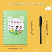 Emapoy Reusable Grooved Handwriting Learning Workbooks with Pen And Refills, 5 Pieces