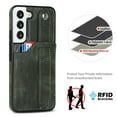 thumbnail image 2 of SaniMore Case for Samsung Galay S22 6.1" 2022, [Wrist Strap & Card Slot & Support Stand] PU Leather Skin [Wear-resistant Anti-drop Shockproof] Slim Lightweiht Shell For Samsung Galaxy S22, Green, 2 of 7