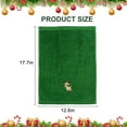 thumbnail image 2 of 3 Pieces Christmas Decorative Hand Towels Embroidered Santa Reindeer Snowman Christmas Tree Dish Towels Fabric Bathroom Towels for Home Kitchen Bathroom Cleaning, 2 of 7