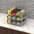 thumbnail image 2 of Simple Houseware Stackable Can Rack Organizer, White, 2 of 2