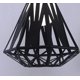 thumbnail image 2 of Lámpara colgante, candelabroLámpara de araña de hierro con personalidad creativa norteamericana de un solo cabezal (negra, sin bombilla), 2 of 4