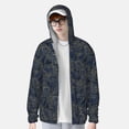 thumbnail image 3 of Picia Golden Peonies Women's Men's UPF 50+ Sun Protection Hoodie Shirt Long Sleeve SPF Fishing Outdoor UV Hiking Lightweight Shirts-, 3 of 9