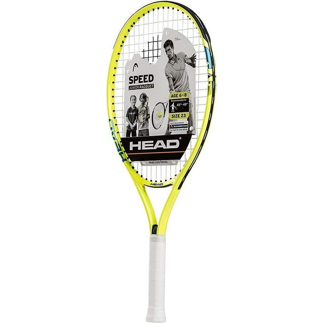HEAD Speed Kids Tennis Racquet - Beginners Pre-Strung Head Light Balance Jr Racket - 23 Inch, Yellow