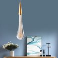 thumbnail image 2 of Modern Chandelier Gold Ceiling Light Fixture Flush Mount Pendant Light Droplet Shaped Lamp, 2 of 16