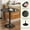 Black, variant on 24" Tulip Table for 2-3 Persons Walnut Modern Round Dining Tables Mid-Century Kitchen Table Wooden MDF Top Steel Base Small for Living Room Balcony Leisure (black, 23.6")