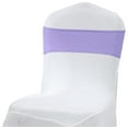 thumbnail image 5 of MDS Pack of 125 Spandex Chair Sashes Bow Ties With Buckle for Wedding - lavender, 5 of 7