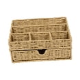thumbnail image 3 of Organizador de escritorio, cesta de almacenamiento tejida, caja de almacenamiento multifuncional, organizador de maquillaje para papelería, oficina y, 3 of 8