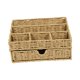 thumbnail image 2 of Cesta de almacenamiento tejida, organizador de escritorio, caja de almacenamiento multiusos, organizador de maquillaje para artículos de tocador y, 2 of 8