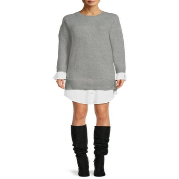 Time and Tru Women’s Shirttail Sweater Dress