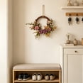 thumbnail image 6 of YingYouFu Artificial Floral Front Door Wreath, Natural Rattan Base Boho Style Hanging Wall Decorative Wreath, Decorative Wreath for Front Door, Wall, Porch, Living Room Home Decor, 6 of 6