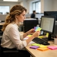 thumbnail image 5 of Sticky Notes 3X3 Inches, 8 Colors Accordion Style Memo Pads, Strong Adhesive Self-Stick Notes for Home Office office Study Reminder, 2 Set of 8-Color Accordion-Style Sticky Notes, 5 of 5
