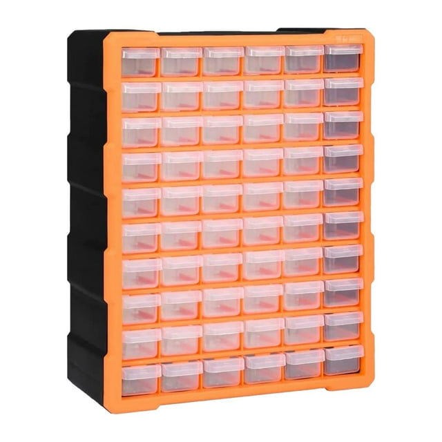 koolsoo Components Parts Storage Cabinet with Drawers 15x6.3x18.7inch for Craft Room A