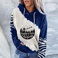 thumbnail image 1 of Chandails à Capuchon de Noël pour Femmes en Liquidation, Imprimé Mode, Col Rond, Manches Longues, Blouse à Capuche, Chandail, 1 of 8