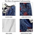 thumbnail image 4 of luoweisi Men's Beach Shorts Quick Dry Swim Trunks with Mesh Lining Skeleton L, 4 of 5
