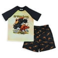 thumbnail image 3 of Monster Jam Boys' El Toro Loco Crazy Bull Truck Sleep 2 Piece Short Sleeve Shirt Shorts Pajama Set, 3 of 7