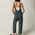 thumbnail image 3 of TMOYZQ Denim Jumpsuits for Women 2024 Casual Adjustable Straps Sleeveless V Neck Tank Baggy Overalls Stretchy Loose Wide Leg Long Jeans Pants Rompers with Pockets, 3 of 6