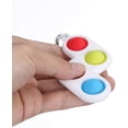 thumbnail image 3 of Mini Fidget Dimple Toy, New Designed Dimple Fidget Hand Toy, Dimple Stress Relief Toy Keychain, Portable Handheld Decompression Sensory Bubble Push Pop Toy for Adult Children (#20), 3 of 6