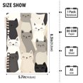 thumbnail image 2 of FORMRS 1-Subject Spiral Notebook 8" x 5" College Ruled 60 Refillable Sheet A5 Hard Cover, Beige Cute Cats, 2 of 7