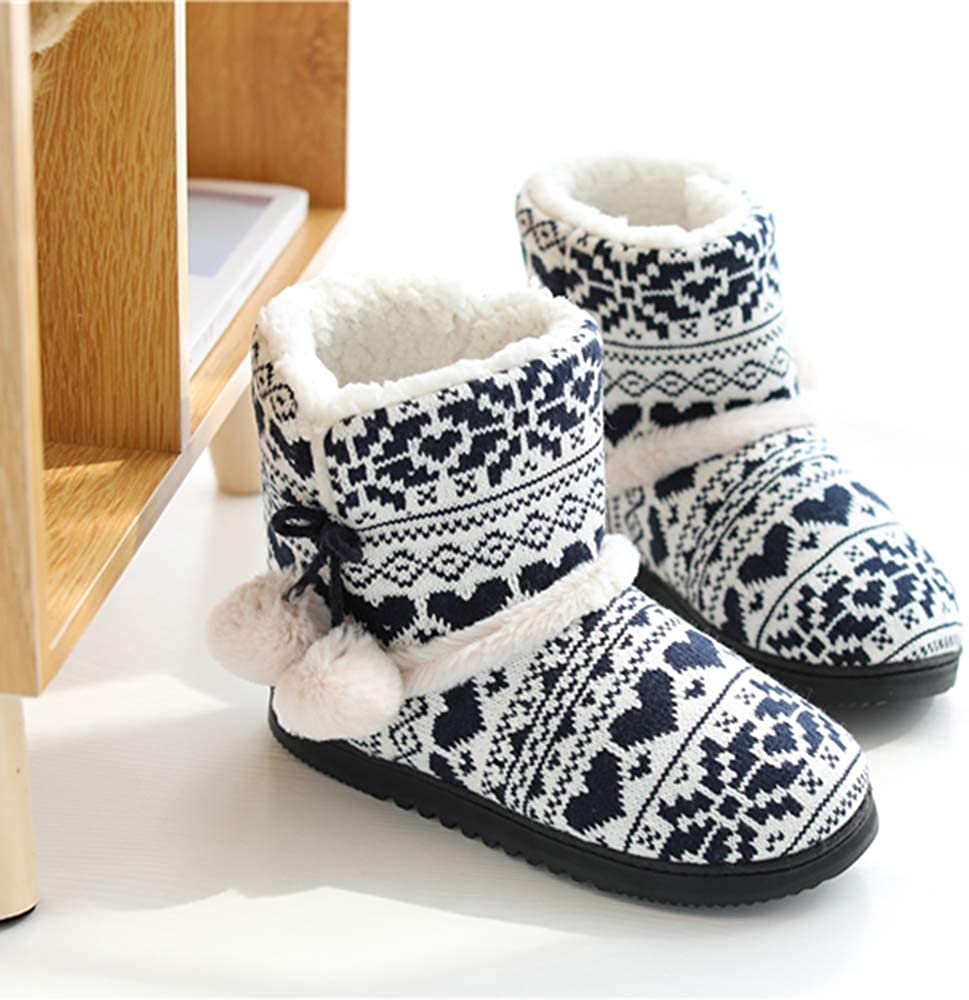 Chaussons Bottes Femme Hiver - Fourrés En Polaire Douce, Taille 36-41, Idée Cadeau Coconning