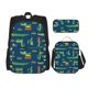 thumbnail image 1 of Disketp Little Pirate Crocodile Mochila Estampada de Gran Capacidad con Lonchera y Estuche, Set de 3 Piezas para Estudiantes, 1 of 7