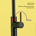 thumbnail image 6 of Boyel Living Single Handle Bath Tub Filler Faucet Freestanding Floor Mount Bathroom Bathtub Tub Spout and Water Supply Lines in Matte Black, 6 of 10