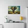 thumbnail image 4 of Bull Elephant Matte Canvas Wall Decor Wall Art Home Decor Majestic Elephant, 4 of 4