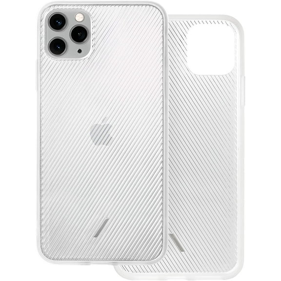 Native Union Clic View Case for iPhone 11 Pro Max - Transparent Textured Case Lightweight & Form-Fitting Protection with Uniquely Tactile Ribbed Texture – Compatible with iPhone 11 Pro Max (Frost)
