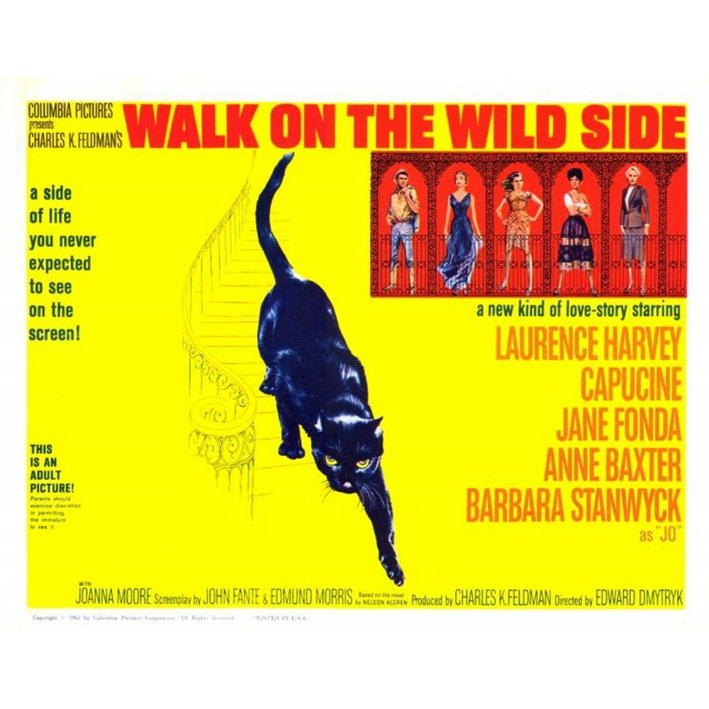 Walk on the Wild Side movie POSTER (Style A) (11" x 14") (1962)