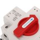 thumbnail image 4 of Interruptor de transferencia automática de doble potencia, mango rojo, interruptor de cambio de generador de 125A para la industria, 400V, 4 of 8