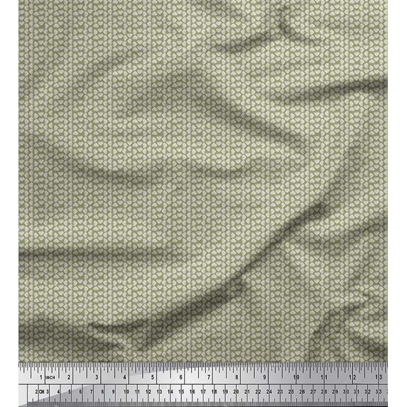 Soimoi Cotton Cambric Fabric Abstract Block Fabric Prints by Yard 42 Inch Wide