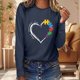 thumbnail image 1 of MHFRRA Camisetas de Manga Larga para Mujer, Camisetas de Otoño, Sudaderas de Senderismo y Viajes, Camisetas Marina de Guerra, 1 of 3