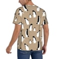thumbnail image 2 of Rateoe Lovely Penguin Pattern Men’s Baseball Short Sleeve Polo Shirt, Midweight Men's Shirt Golf Shirt Polo Shirts Quick Dry Short-Medium, 2 of 7