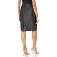 thumbnail image 4 of Le Suit Women's Petite Shawl-Lapel Printed Skirt Suit Black Size 12 P, 4 of 4