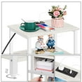 thumbnail image 4 of 23in H Stylish Side Table Accent Table Side Table with Built-In Charging Station, 4 of 5