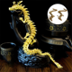 thumbnail image 4 of Figuras coleccionables del zodíaco chino, dragón dorado con articulaciones móviles, adorno decorativo para mesa, estatua 3D, 4 of 4