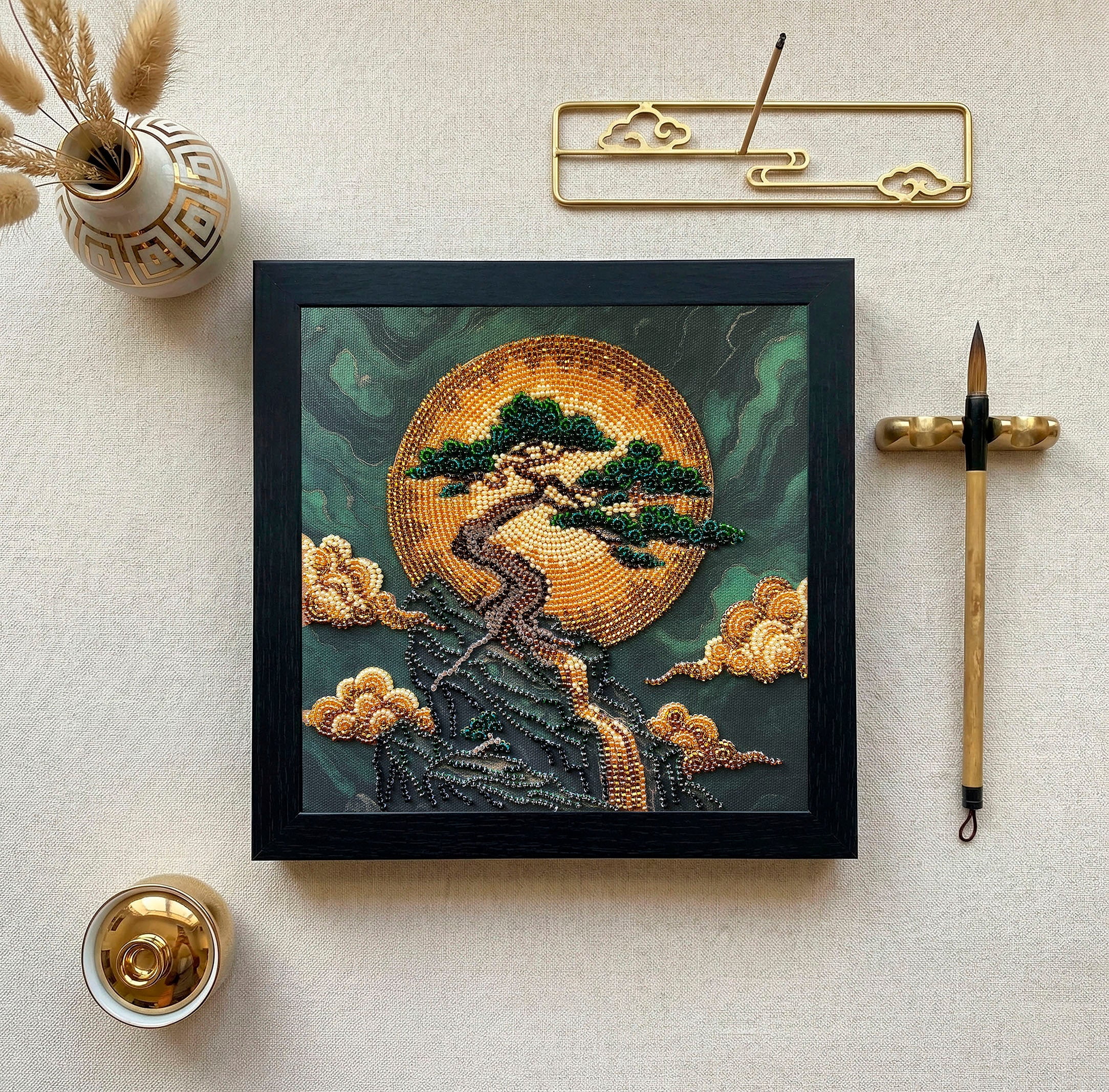 Bead embroidery kit - Tree of Wisdom AMB-134