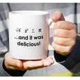 thumbnail image 5 of Funny Mug - I Ate Some Pie And It Was Delicious! Math Geek 11 Oz Ceramic Coffee Mugs - Funny, Sarcasm, Motivational, Inspirational birthday gifts for friends, coworkers, siblings, dad, mom, 5 of 6